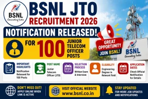 BSNL JTO Recruitment 2026