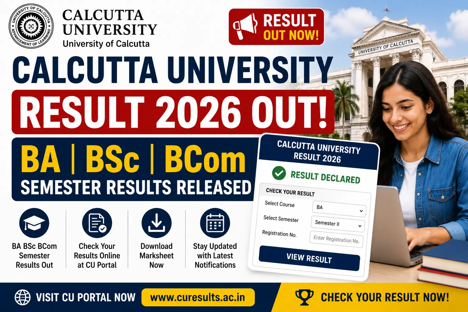 Calcutta University Result 2026