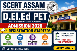 Assam D.El.Ed PET Admission 2026