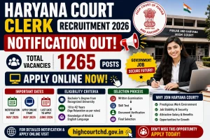 Haryana Court Clerk Recruitment 2026
