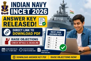 Indian Navy INCET Answer Key 2026