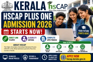 Kerala HSCAP Plus One Admission 2026