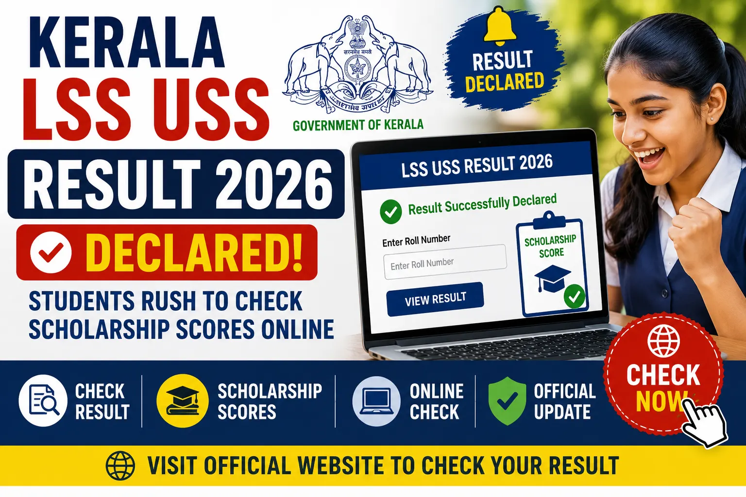 Kerala LSS USS Result 2026