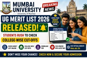 Mumbai University UG Merit List 2026