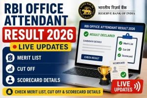 RBI Office Attendant Result 2026