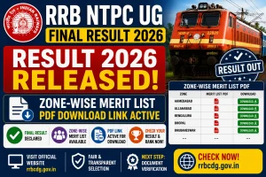RRB NTPC UG Final Result 2026