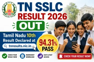 TN SSLC Result 2026 OUT
