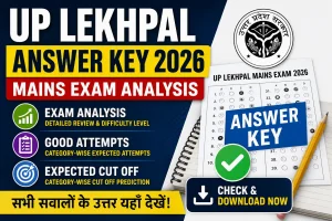 UP Lekhpal Answer Key 2026