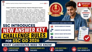 Answer Key Challenge Rules for SSC GD 2026
