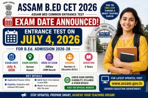 Assam B.Ed CET 2026
