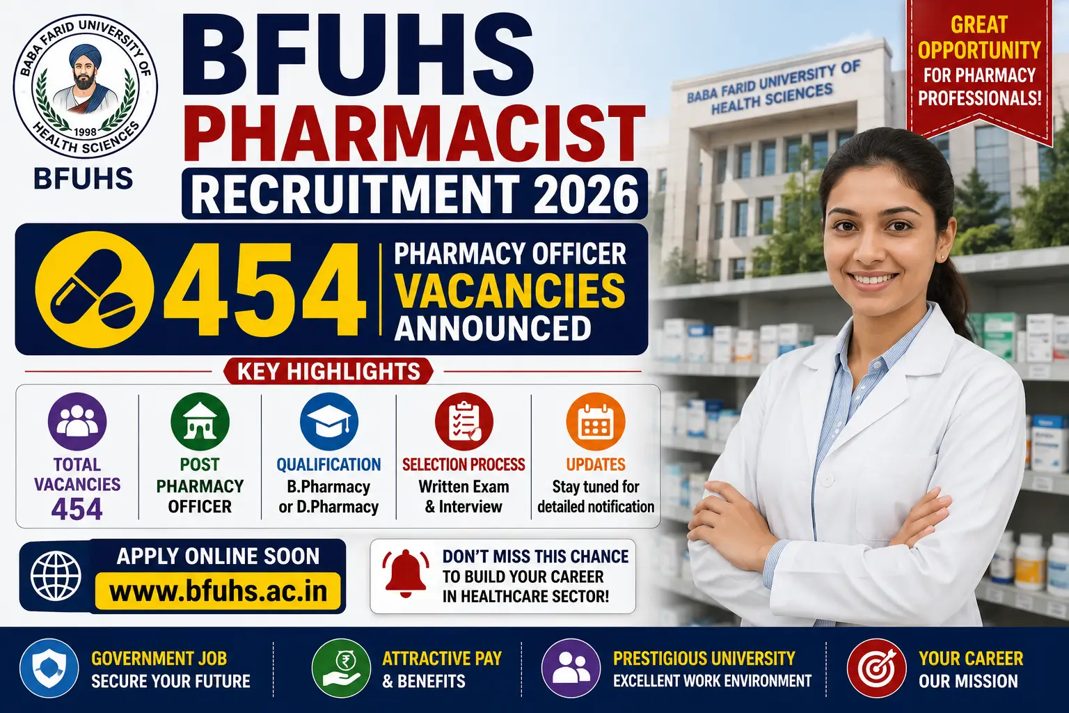 BFUHS Pharmacist Recruitment 2026