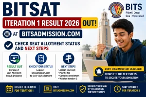 BITSAT Iteration 1 Result 2026