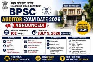 BPSC Auditor Exam Date 2026