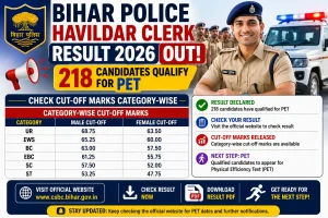 Bihar Police Havildar Clerk Result 2026