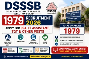 DSSSB 1979 Recruitment 2026