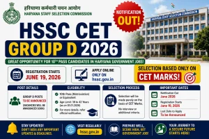 HSSC CET Group D Notification 2026