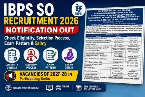 IBPS SO Recruitment 2026