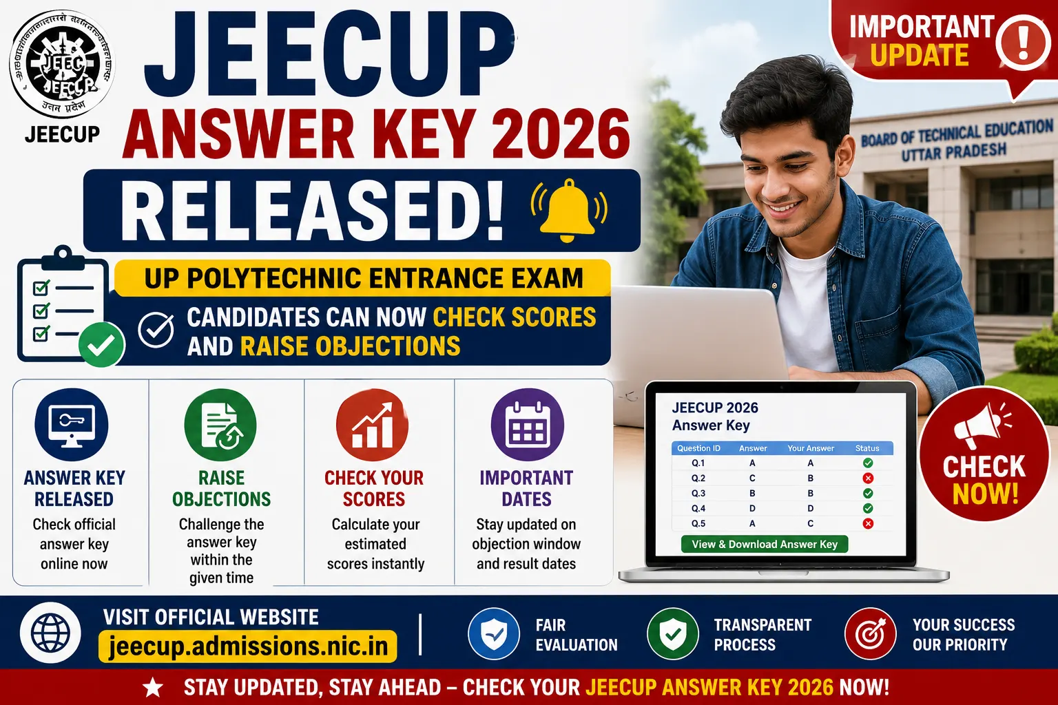 JEECUP Answer Key 2026
