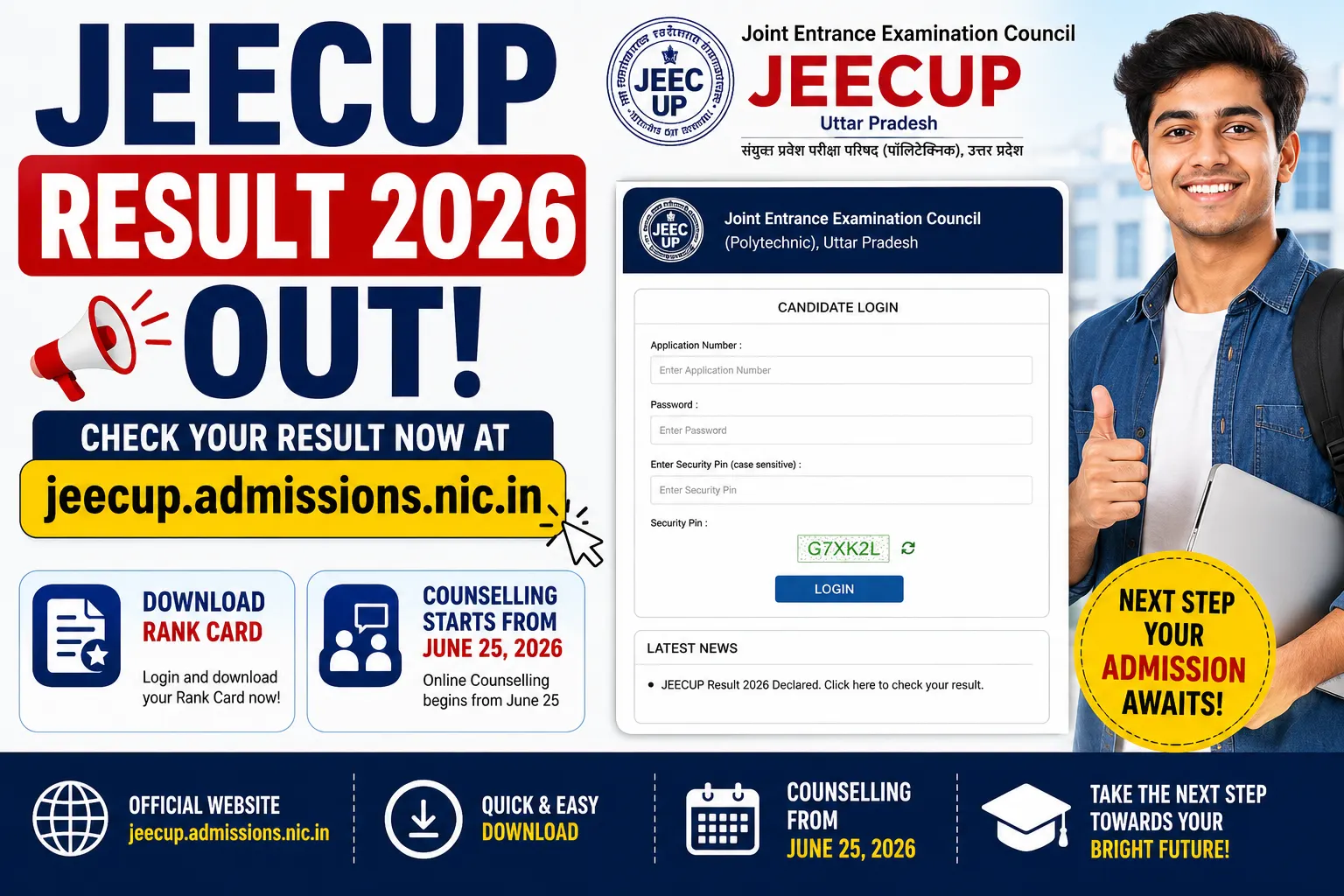 JEECUP Result 2026