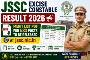 JSSC Excise Constable Result 2026