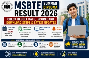 MSBTE Summer Diploma Result 2026