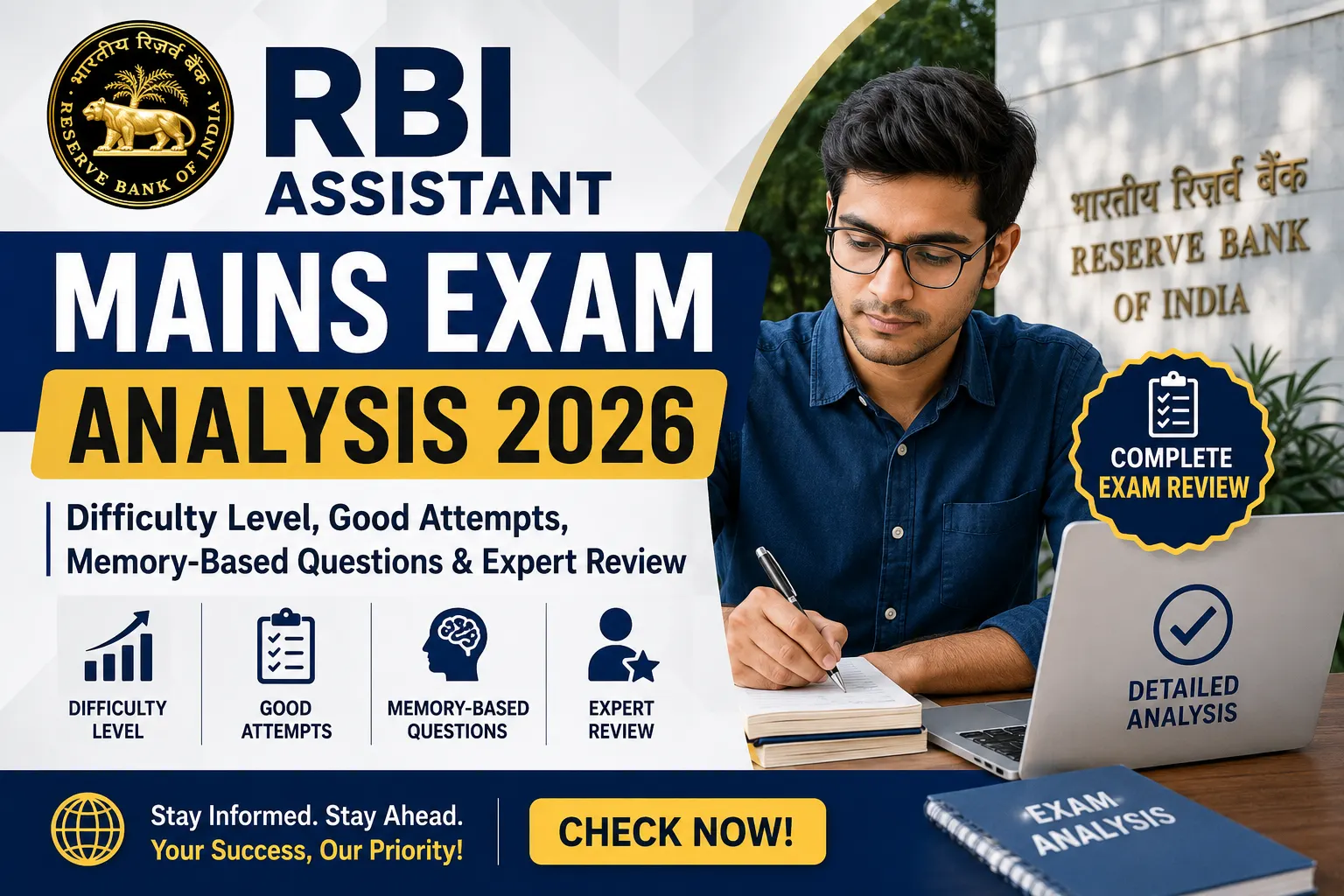 RBI Assistant Mains Exam Analysis 2026