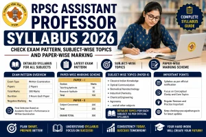 RPSC Assistant Professor Syllabus 2026