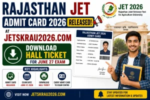 Rajasthan JET Admit Card 2026