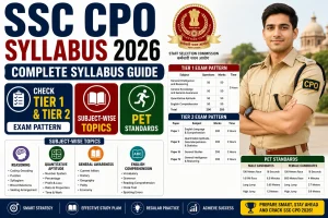 SSC CPO Syllabus 2026