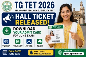 TG TET Hall Ticket 2026