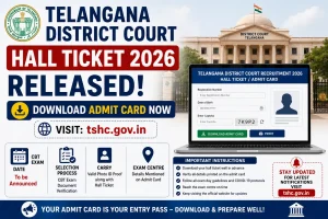 Telangana District Court Hall Ticket 2026