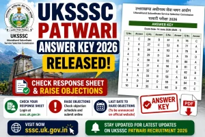 UKSSSC Patwari Answer Key 2026
