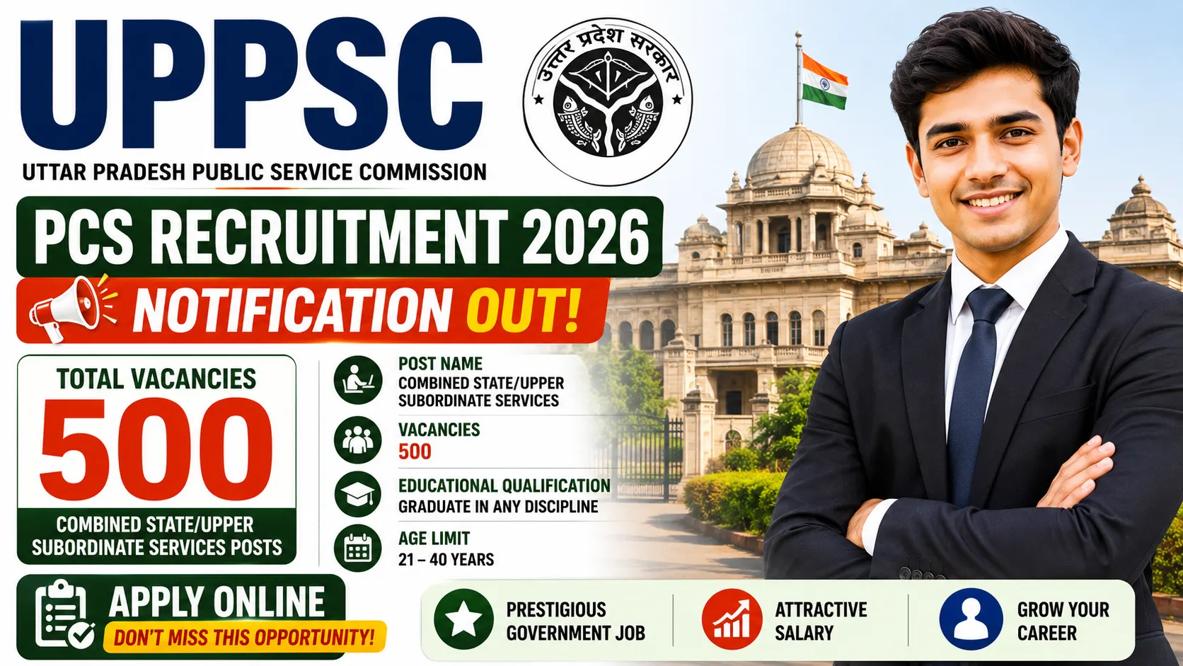 UPPSC PCS Recruitment 2026
