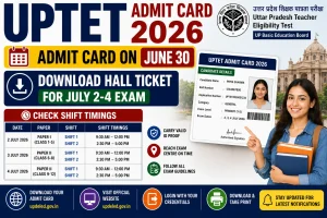 UPTET Admit Card 2026