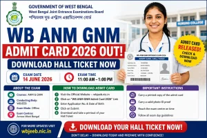 WB ANM GNM Admit Card 2026