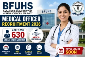 BFUHS Medical Officer Recruitment 2026