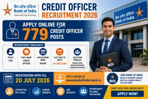 Bank of India Credit Officer Recruitment 2026