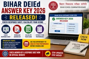 Bihar DElEd Answer Key 2026