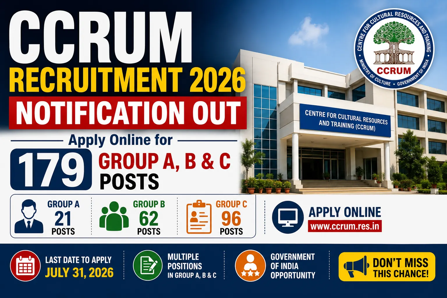 CCRUM Recruitment 2026