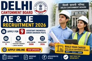 Delhi Cantonment Board AE & JE Recruitment 2026