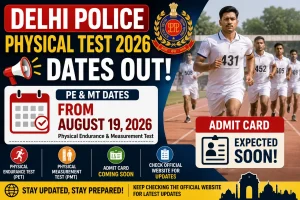 Delhi Police Physical Test 2026