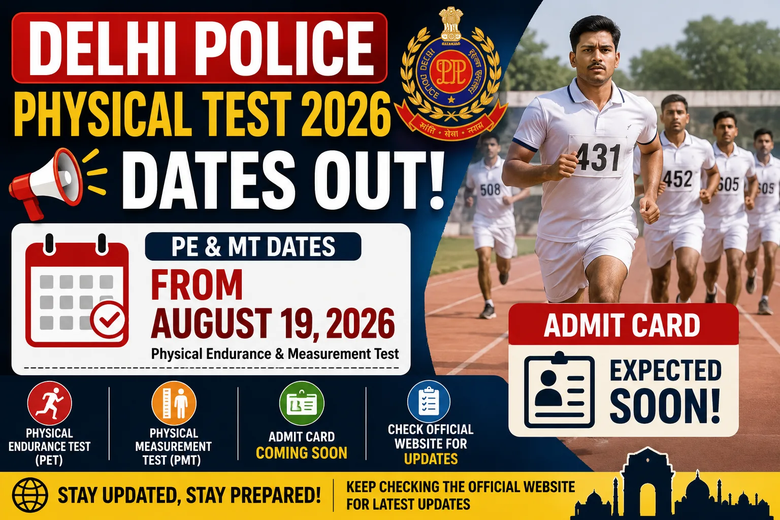 Delhi Police Physical Test 2026