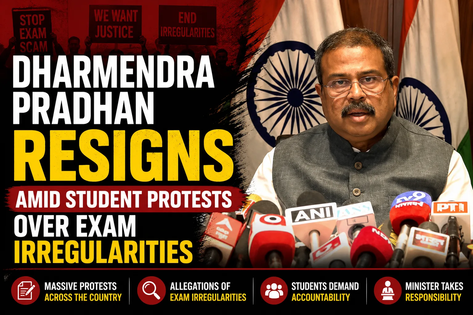 Dharmendra Pradhan Resigns