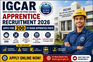 IGCAR Apprentice Recruitment 2026