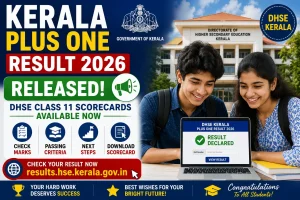 Kerala Plus One Result 2026