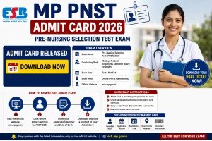 MP PNST Admit Card 2026