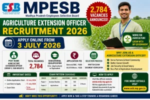 MPESB Agriculture Extension Officer Recruitment 2026