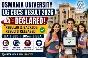 Osmania University UG CBCS Result 2026