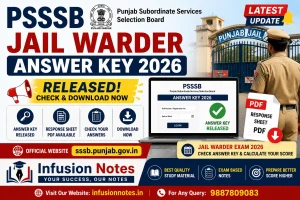 PSSSB Jail Warder Answer Key 2026