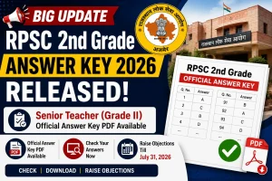 RPSC 2nd Grade Answer Key 2026